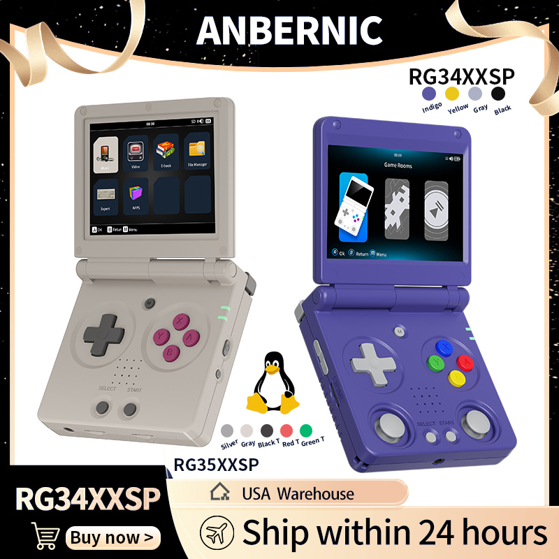 Retro Gaming Kiosk - Anbernic RG34XXSP RG35XXSP Konsola Przenośna z