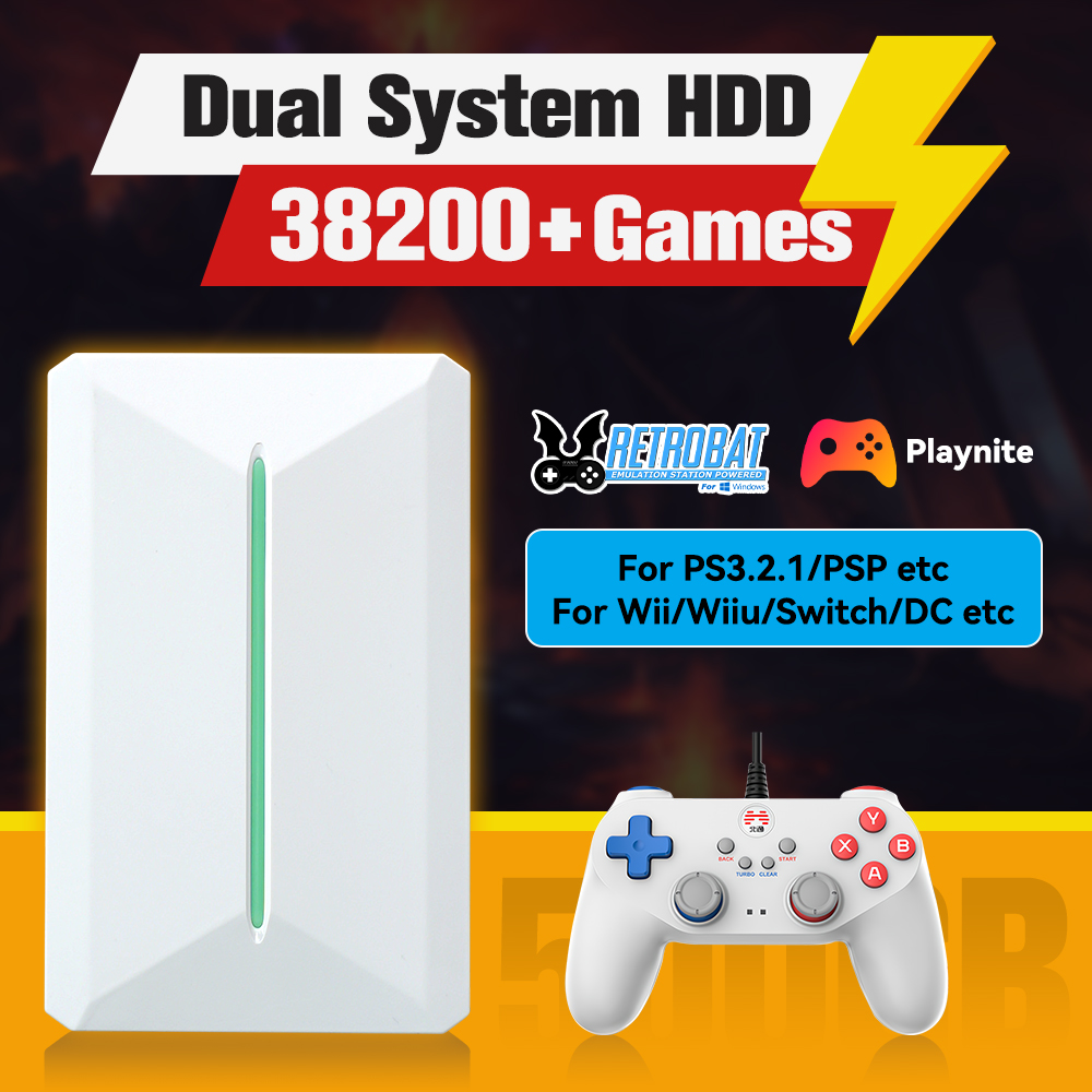 Retro Gaming Kiosk - Retrobat&Playnite System HDD Retro konsola do