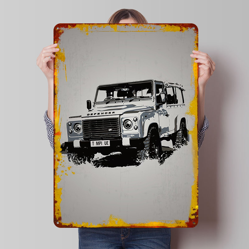Retro Gaming Uk - Plakat z samochodem UK Car Rover