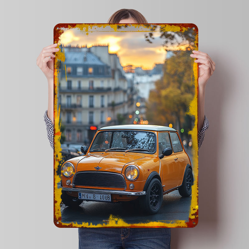 Retro Gaming Uk - Klasyczny brytyjski samochód Cooper w Paryżu,