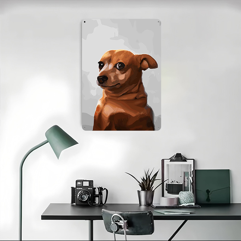 Brązowy Pies Portret Plakat Re – Retro Gaming Bar recenzja i cena