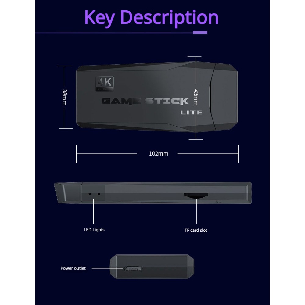 Przenośna konsola do gier retr – Retro Gaming Stick recenzja i cena