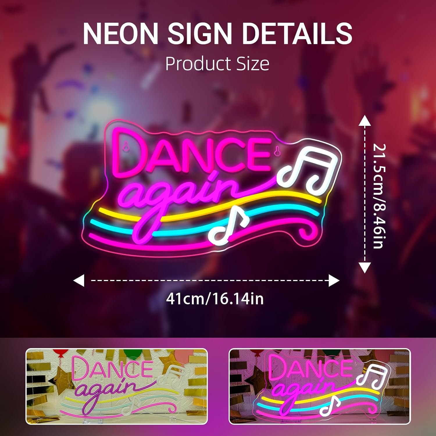 Neonowy znak taneczny zasilany – Retro Gaming Bar recenzja i cena