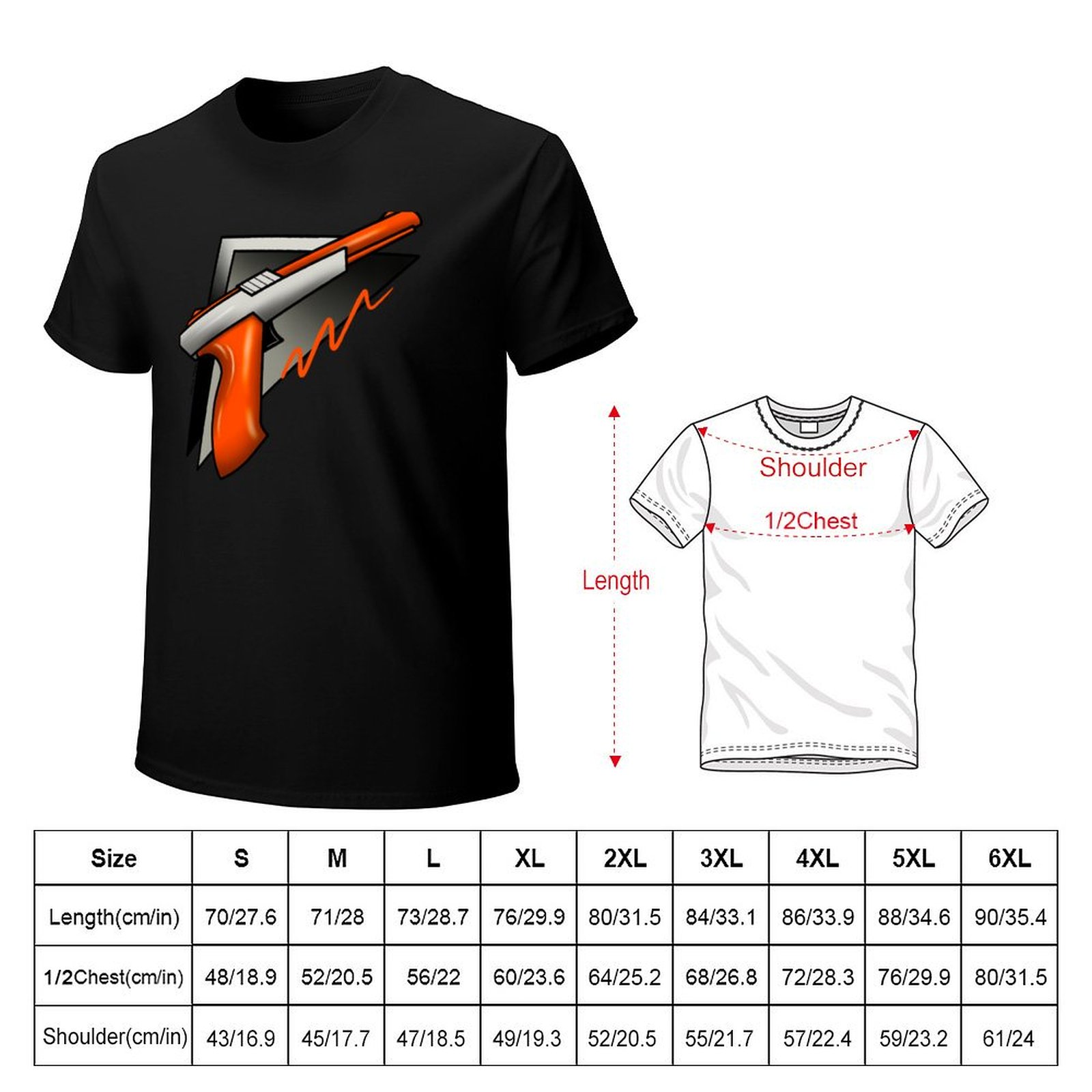 Koszulka z motywem pistoletu ś – Retro Gaming Gun recenzja i cena